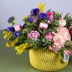 Floral composition "Marrakech" with oxypetalum