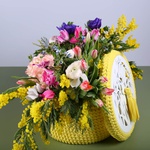 Floral composition "Marrakech" with oxypetalum