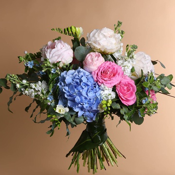 Bouquet pink-blue