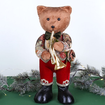 Bear with trumpet