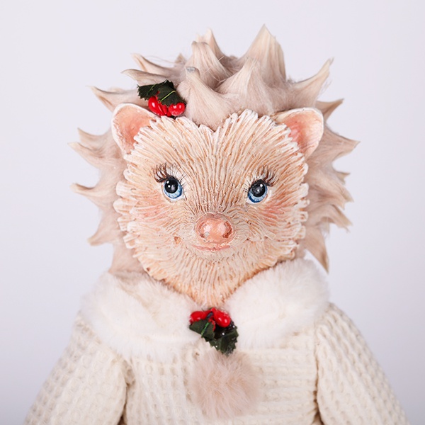 The girl is a hedgehog