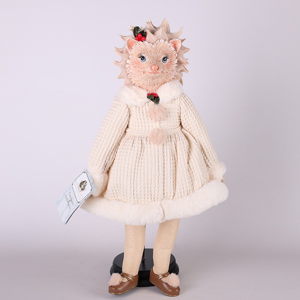 The girl is a hedgehog