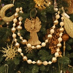 Garland white and gold 150cm