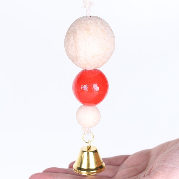 Eco bead pendant with bell