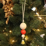 Eco bead pendant with bell