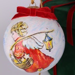 New Year's ball "Angel with a flashlight"