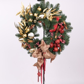 Christmas wreath Red-gold