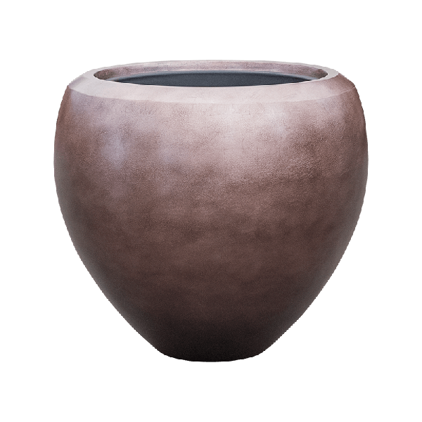 Planter Nieuwkoop Baq Metallic Couple matt coffee, L