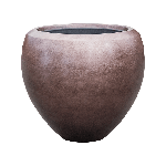 Planter Nieuwkoop Baq Metallic Couple matt coffee, L