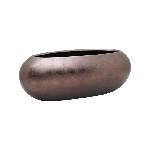 Planter Nieuwkoop Baq Metallic Boat matt coffee, L