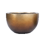 Кашпо Nieuwkoop Baq Metallic Bowl медовое матовое, M