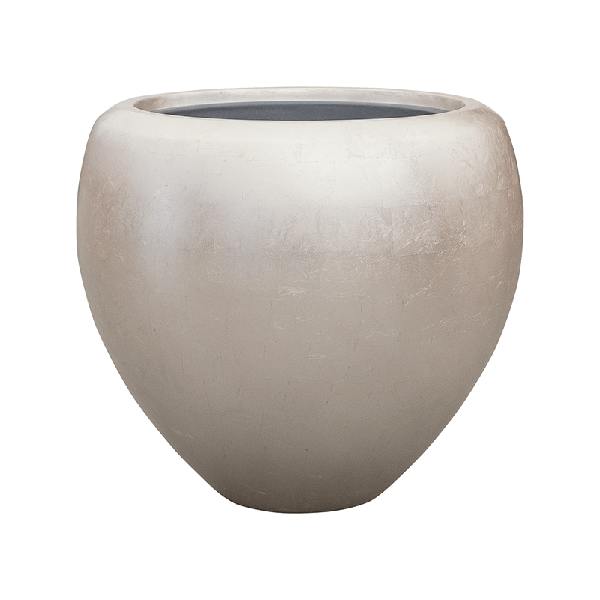 Planter Nieuwkoop Baq Metallic Couple matt light champagne, L