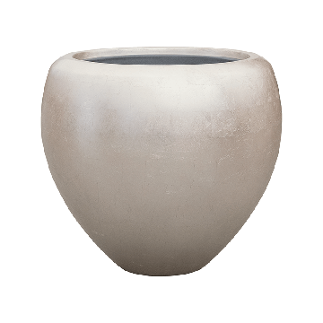Planter Nieuwkoop Baq Metallic Couple matt light champagne, L