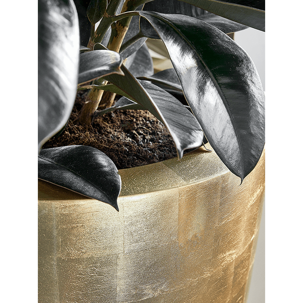 Кашпо Nieuwkoop Baq Metallic Partner золото глянец, XL