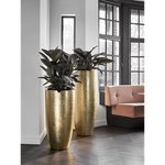 Кашпо Nieuwkoop Baq Metallic Partner золото глянец, XL