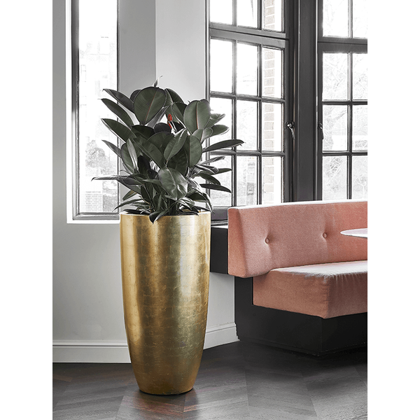 Кашпо Nieuwkoop Baq Metallic Partner золото глянец, XL
