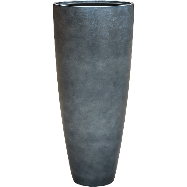 Кашпо Nieuwkoop Baq Metallic Partner матовое голубое, XL