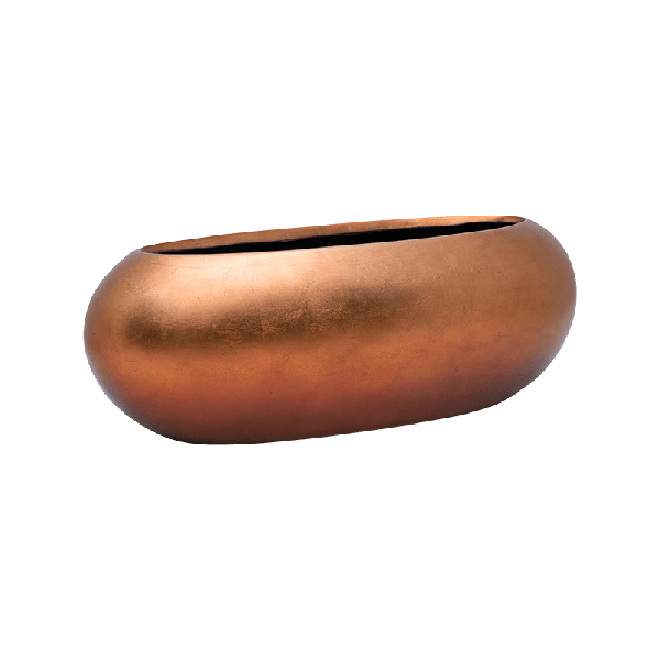 Кашпо Nieuwkoop Baq Metallic Boat медное матовое, L