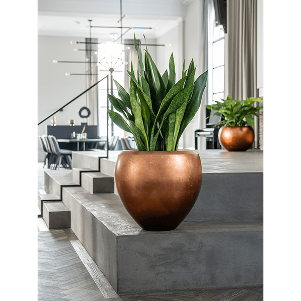 Planter Nieuwkoop Baq Metallic Couple matt copperr, XL