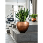 Planter Nieuwkoop Baq Metallic Couple matt copperr, XL