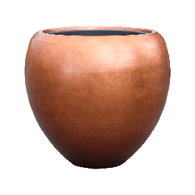 Кашпо Nieuwkoop Baq Metallic Couple мідне матове, XL