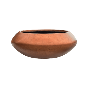 Кашпо Nieuwkoop Baq Metallic Bowl Ufo медное матовое, M