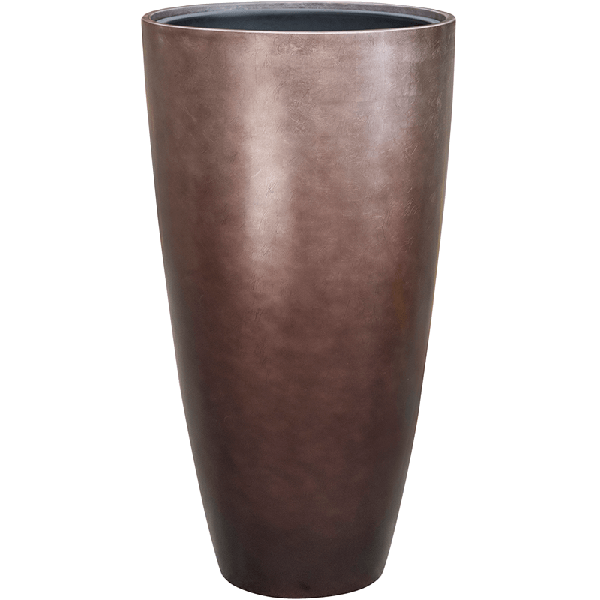 Кашпо Nieuwkoop Baq Metallic Partner кофе матовое, XXL