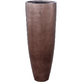 Кашпо Nieuwkoop Baq Metallic Partner кофе матовое, L