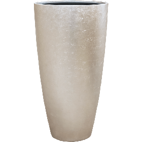 Planter Nieuwkoop Baq Metallic Partner matt light champagne, XXL