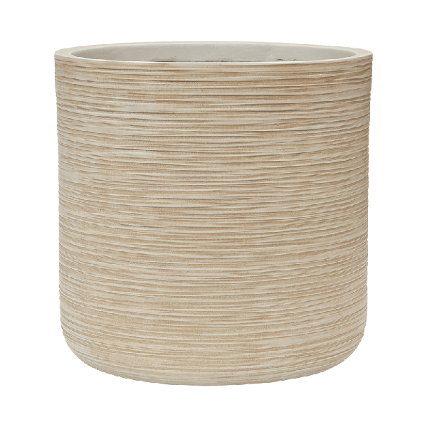 Planter Baq Dune Cylinder Beige, S