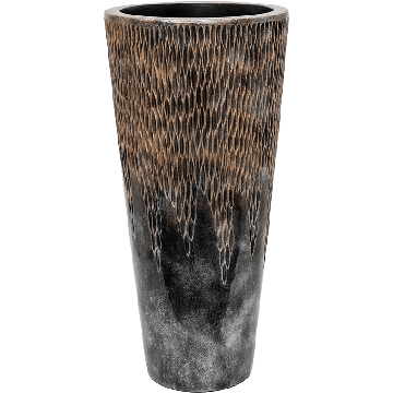 Кашпо Nieuwkoop Luxe Lite Universe Comet Partner Bronze, Размер М
