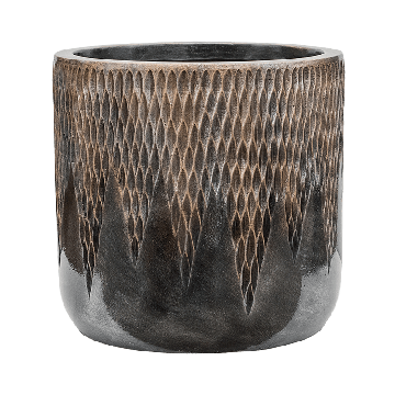 Кашпо Nieuwkoop Luxe Lite Universe Comet Bronze, Размер S
