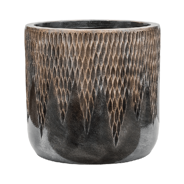 Уникальное Кашпо Nieuwkoop Luxe Lite Universe Comet Bronze, Размер L