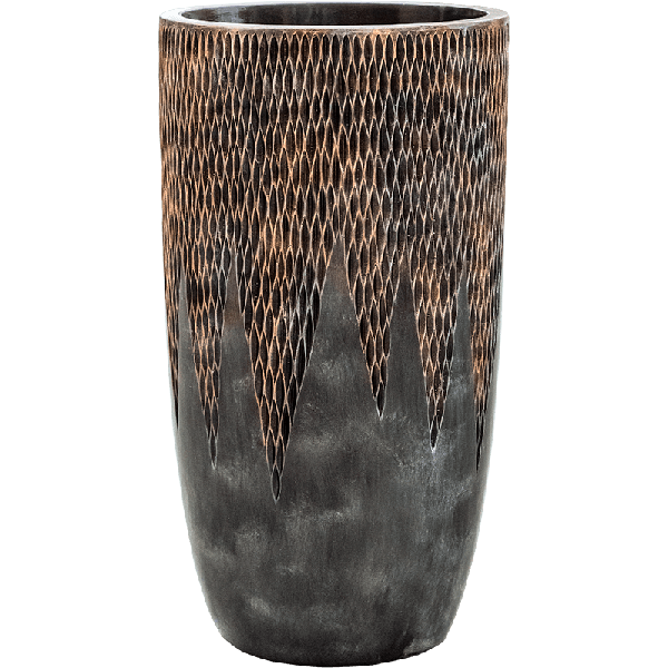 Кашпо Nieuwkoop Luxe Lite Universe Comet Partner Bronze, Розмір S