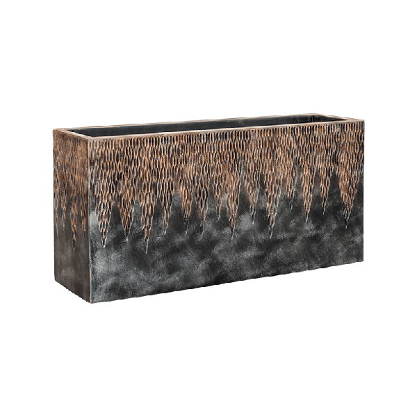 Горизонтальне Кашпо Nieuwkoop Luxe Lite Universe Comet Rectangle Bronze