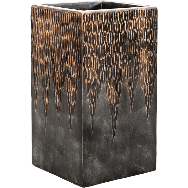 Planter Nieuwkoop Luxe Lite Universe Comet Square Bronze