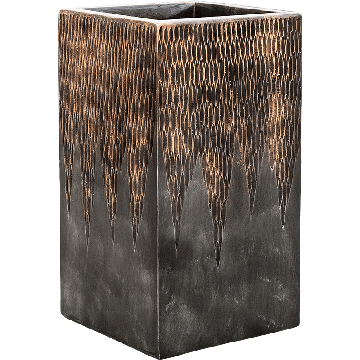 Вертикальное Кашпо Nieuwkoop Luxe Lite Universe Comet Square Bronze
