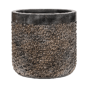Кашпо Nieuwkoop Luxe Lite Universe Leyer Bronze, Розмір L