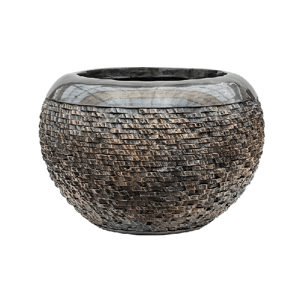 Кашпо Nieuwkoop Luxe Lite Universe Globe Bronze, Размер M