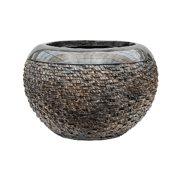 Кашпо Nieuwkoop Luxe Lite Universe Globe Bronze, Размер M