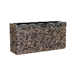 Кашпо Nieuwkoop Luxe Lite Universe Layer Rectangle bronze, Размер L