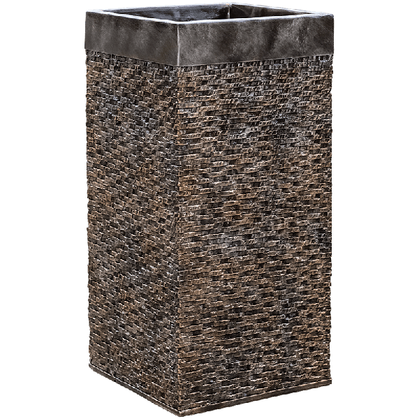 Кашпо Nieuwkoop Baq Luxe Lite Universe Layer Square Bronze, Розмір L