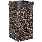 Кашпо Nieuwkoop Baq Luxe Lite Universe Layer Square Bronze, Розмір L