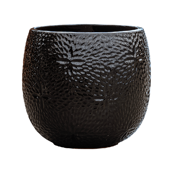 Кашпо Nieuwkoop Marly Pot Black, Розмір L
