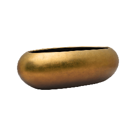 Planter Nieuwkoop Baq Metallic Boat matt honey, L