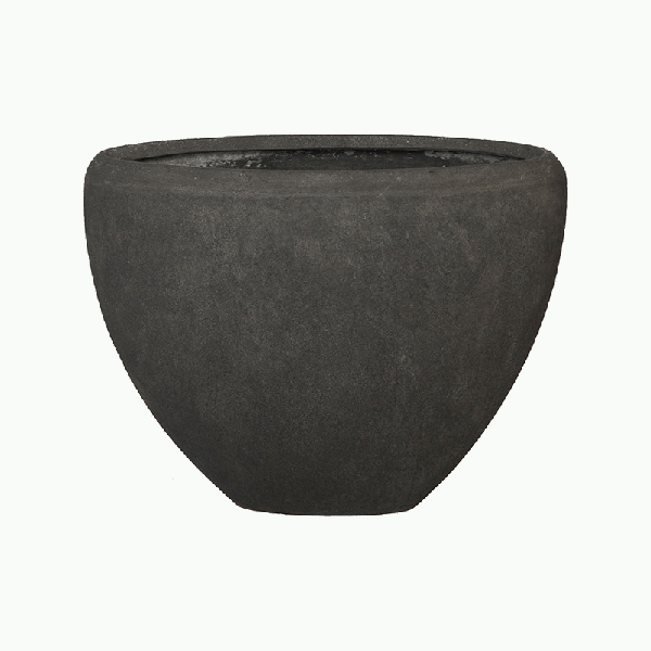 Кашпо Baq Polystone Plain Oval Smoke, Размер M