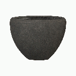 Кашпо Baq Polystone Plain Oval Smoke, Размер M