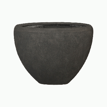 Кашпо Baq Polystone Plain Oval Smoke, Розмір M