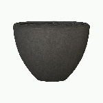 Кашпо Baq Polystone Plain Oval Smoke, Размер L