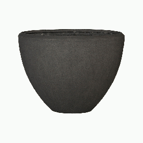 Кашпо Baq Polystone Plain Oval Smoke, Размер L